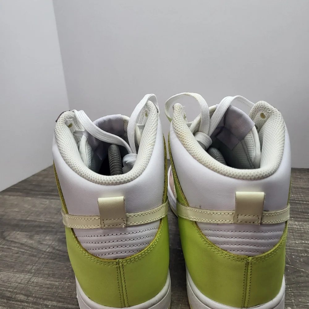 Nike Dunk High Lemon Twist Shoes Women’s 9.5 Yellow White Peach DD1869-108